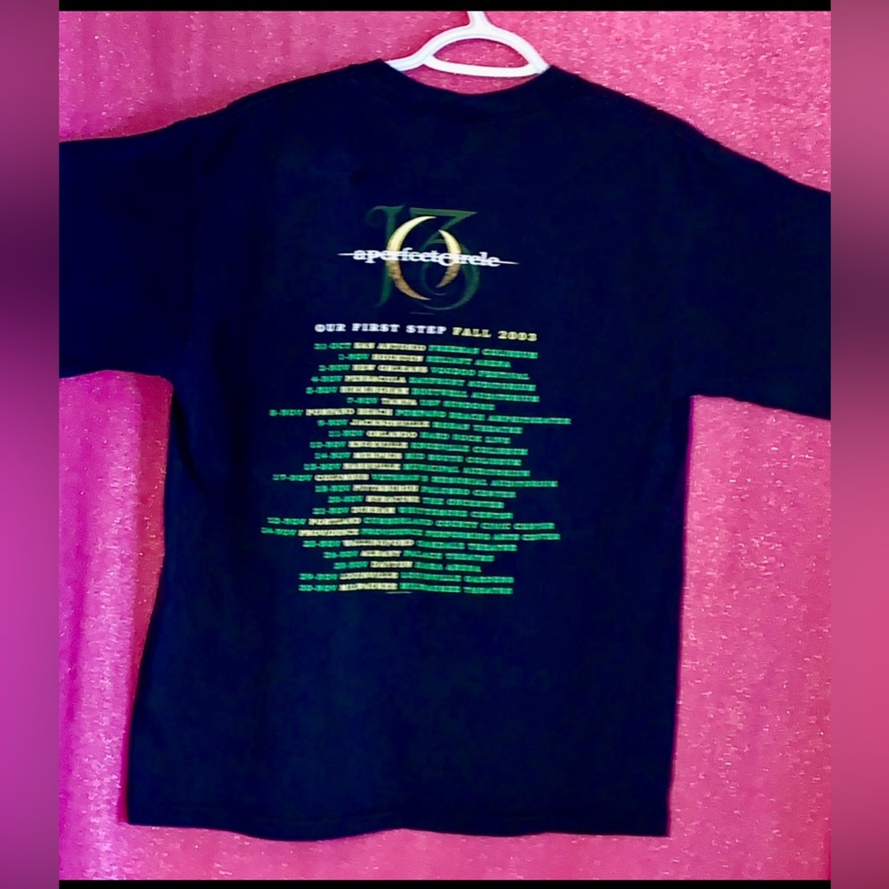 Rare Vintage A PERFECT CIRCLE 2003 Thirteenth Step Tour Shirt Excellent Size M - Picture 6 of 8